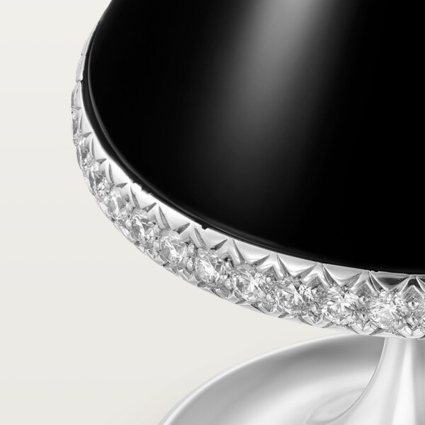 Clash [Un]limited Ring White gold, onyx, diamonds